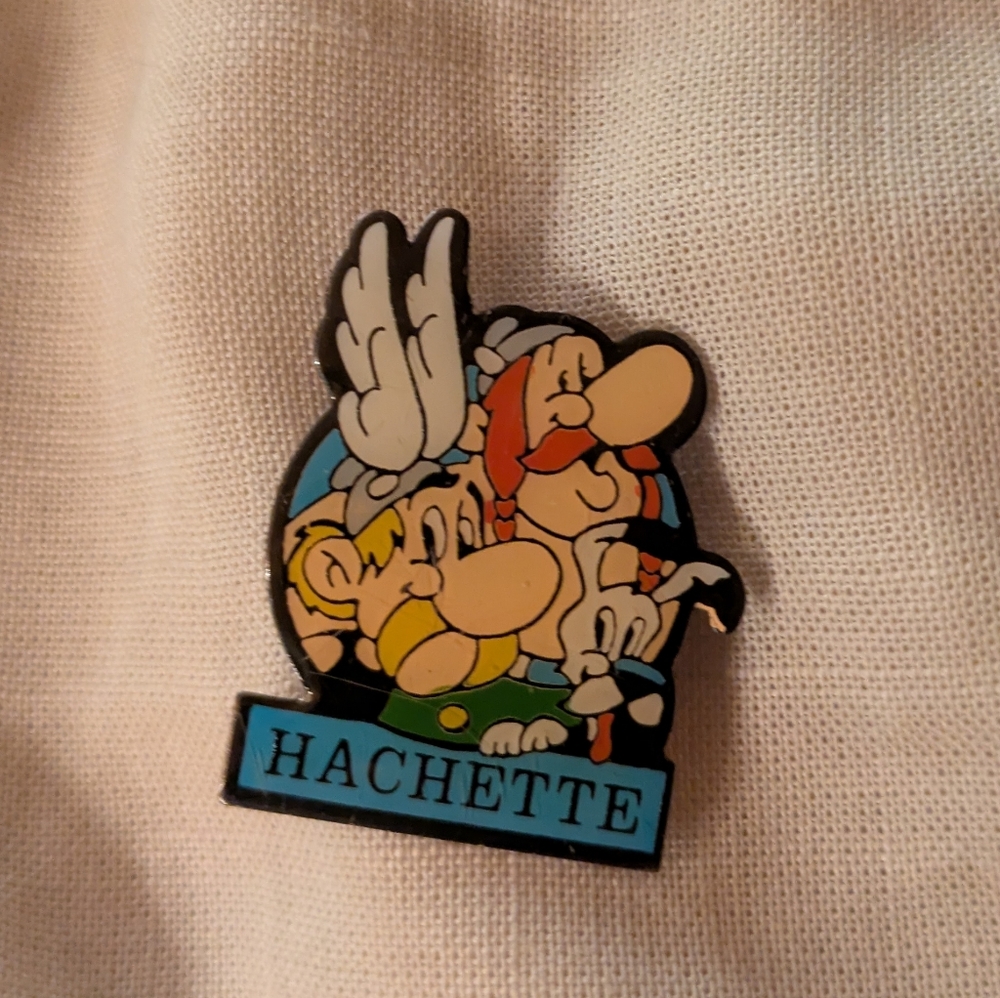 Vintage Hachette Asterix and Obelix Character Pin